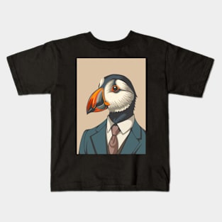 Puffin Man Kids T-Shirt